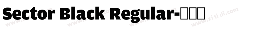 Sector Black Regular字体转换